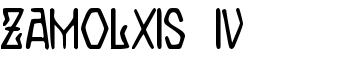 Zamolxis IV font