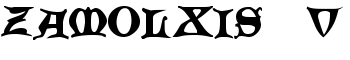 Zamolxis  V font