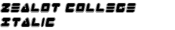 Zealot College Italic font