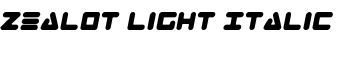 download Zealot Light Italic font