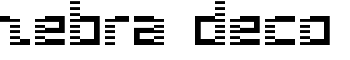 zebra deco font