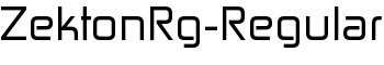 ZektonRg-Regular font