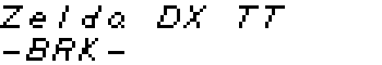 Zelda DX TT -BRK- font