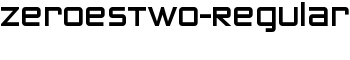 ZeroesTwo-Regular font