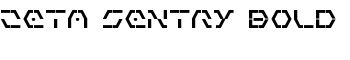 Zeta Sentry Bold font