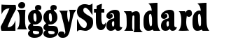 ZiggyStandard font