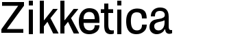 download Zikketica font