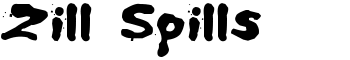 download Zill Spills font