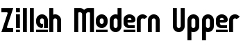 download Zillah Modern Upper font