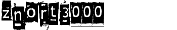 Znort3000 font