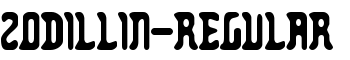 Zodillin-Regular font
