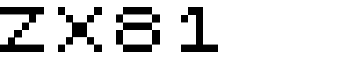 ZX81 font