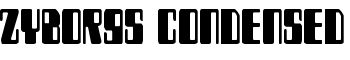 Zyborgs Condensed font