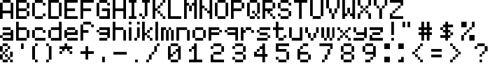 07x5 Regular font