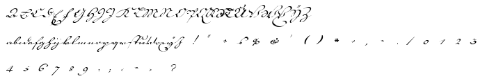 18th Century Kurrent Start font