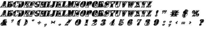 1st Cav II Italic font