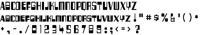 TwoFiftySixBytes-Regular font