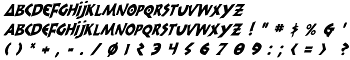 300 Trojans Condensed Italic font