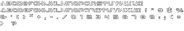 4114 Blaster 3D font