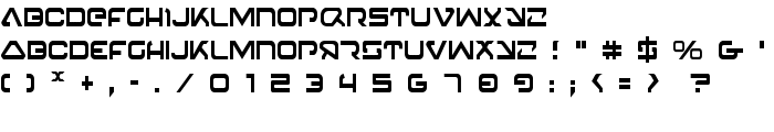 4114 Blaster Condensed font