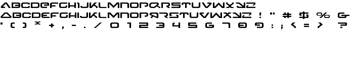 4114 Blaster Expanded font