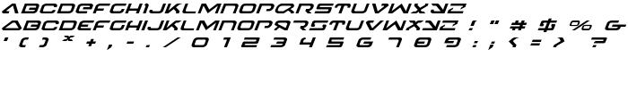 4114 Blaster Expanded Italic font