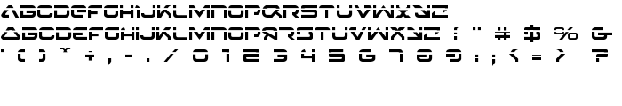 4114 Blaster Laser font