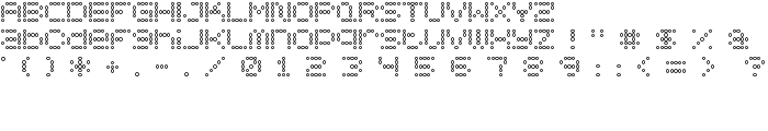 5x5 Dots Outline font