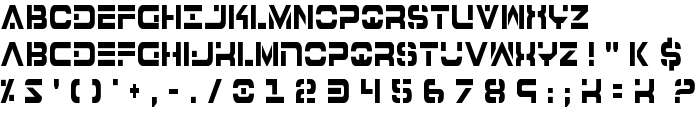 7th Service Condensed font