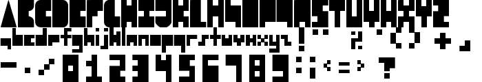 8-bit Block Party font