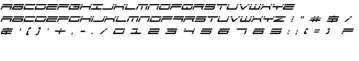 911 Porscha Laser Italic font