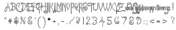 A Charming Font Outline font