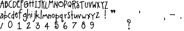 A Little Pot font