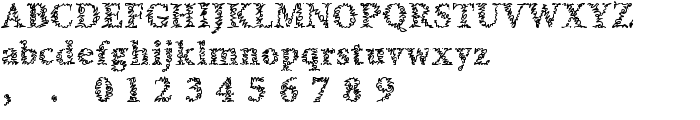 a Morris line font