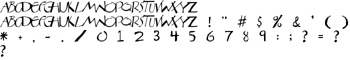 Aberration font