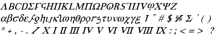 Achilles Italic font