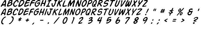 Action Man Italic font