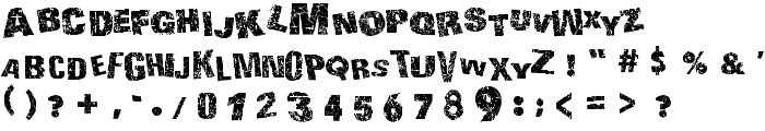 Action of the Time UPPER CASE font