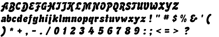 Advert Italic font