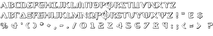 Aegis 3D font