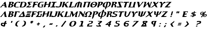 Aegis Italic font