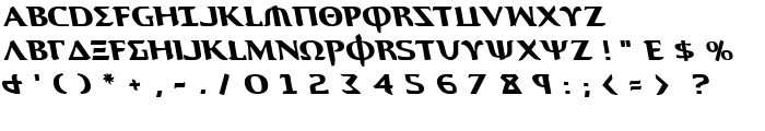 Aegis Leftalic font