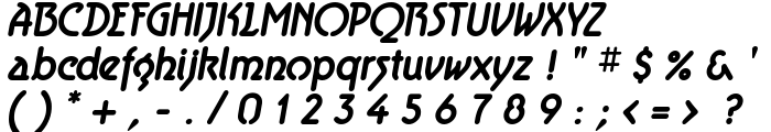 Aerolite Bold Italic font