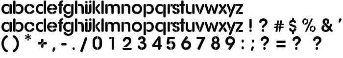 AG Stencil font