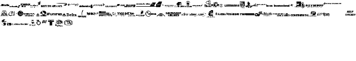 Airline Logos Past and Present font