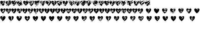 All Hearts font