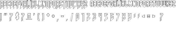 AmazDooMLeftOutline font