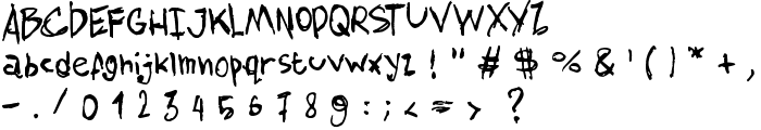 AmazHand_First font