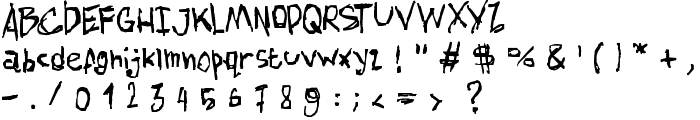 AmazHand_First_Hard font