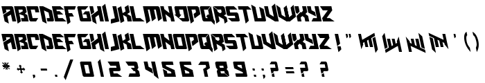 AmazObitaemOstrovLeftalic font